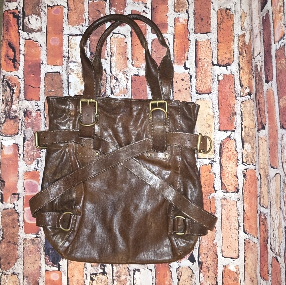 Kooba Brown Leather Shoulder Bag